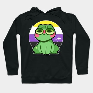 pride frog- Nonbinary Variant Hoodie